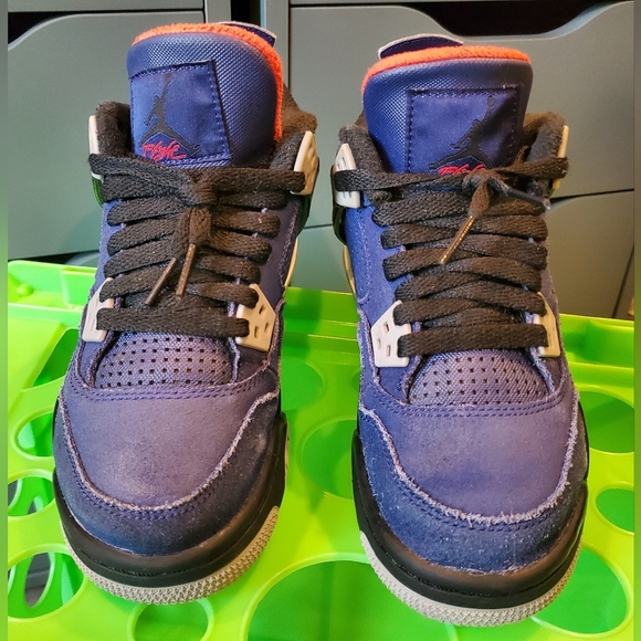 AIR JORDAN 4 Retro WNTR GS ☆ Loyal Blue ☆ WINTERIZED ☆ 4 Youth or 5.5 Wmns ☆ EUC - Picture 3 of 11